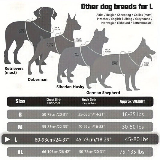 Large Dog Harness Vest