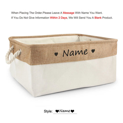 Personalized Dog Toy Basket