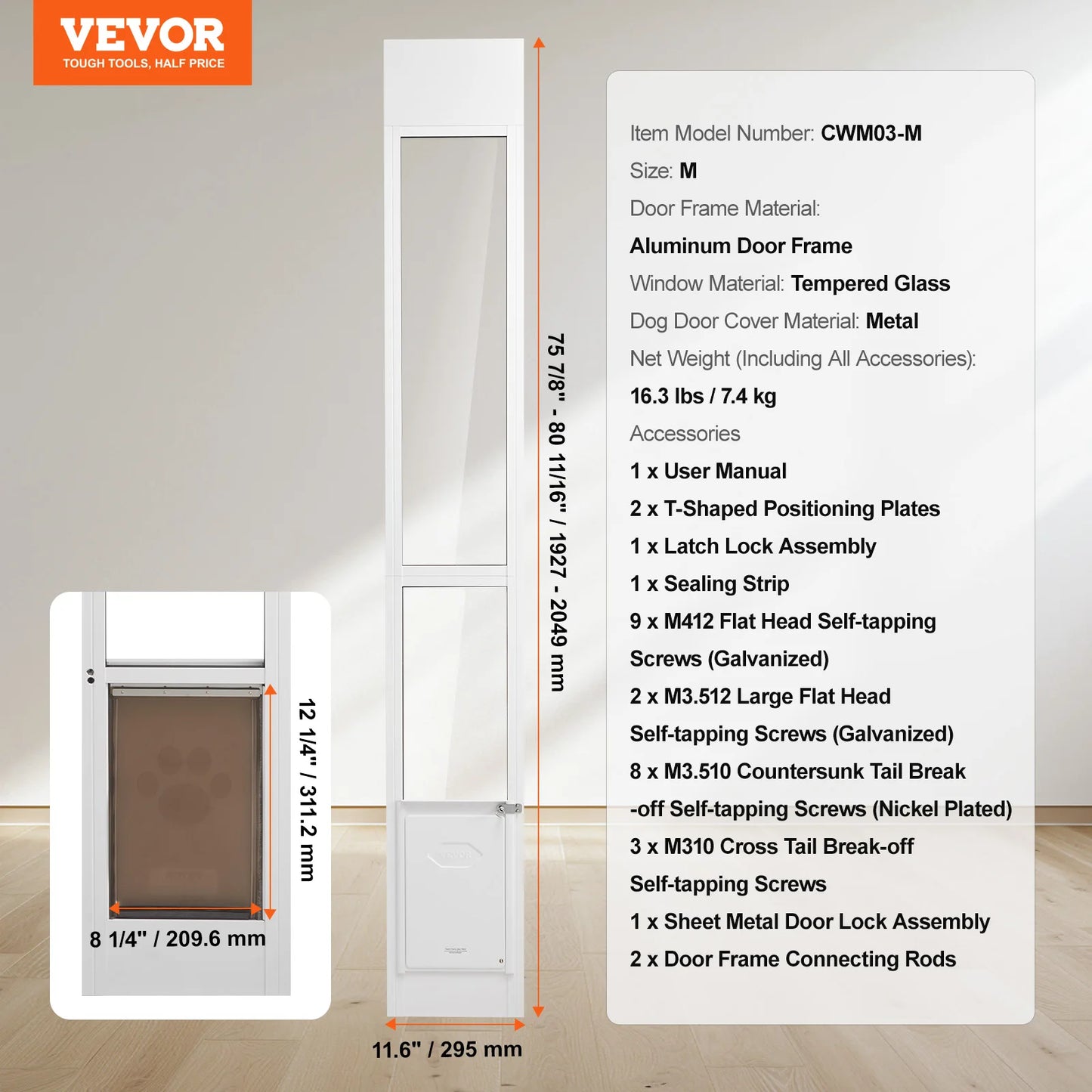 Sliding Glass Doggy Door Insert
