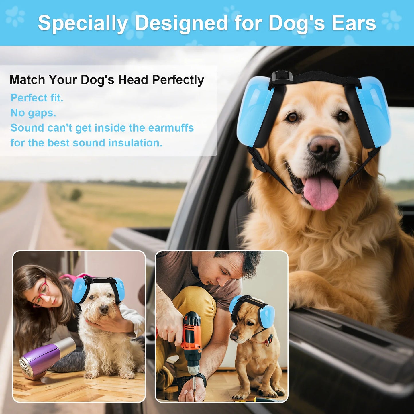 Calming Earmuffs for Dogs