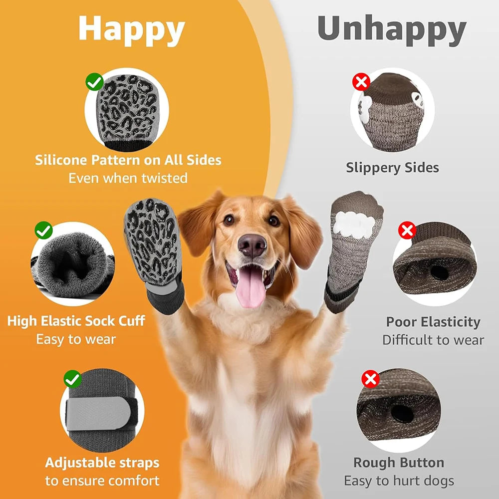 Indoor Nonslip Dog Socks