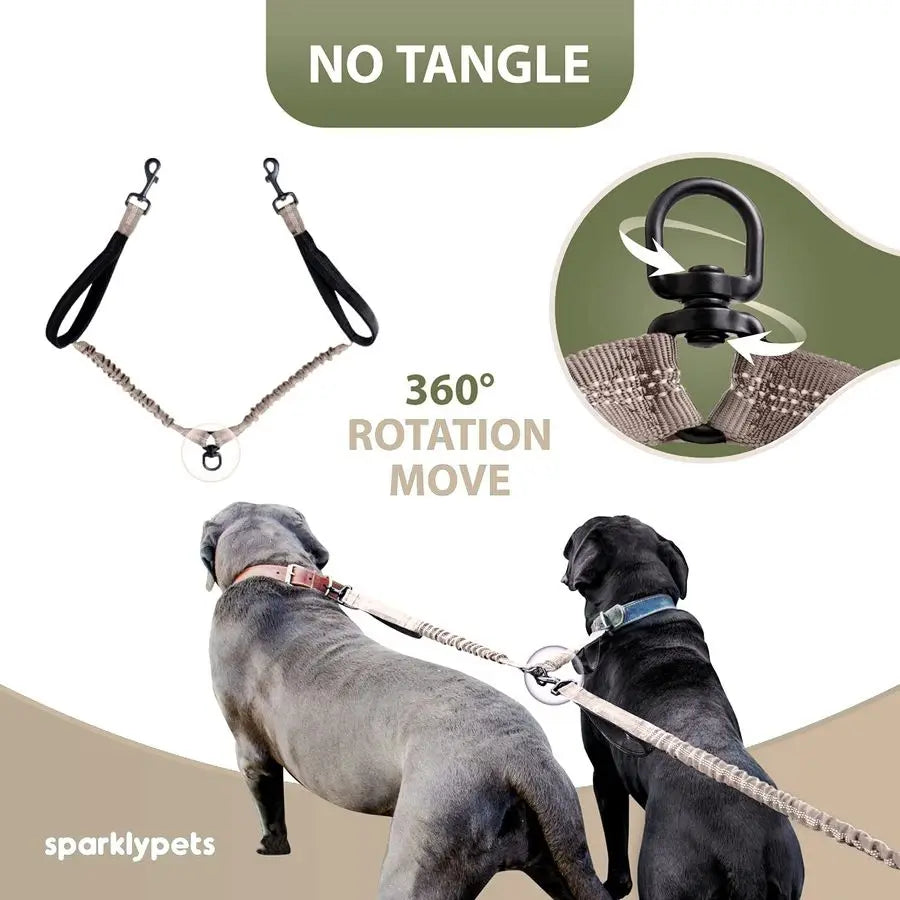 Hands Free Double Dog Leash