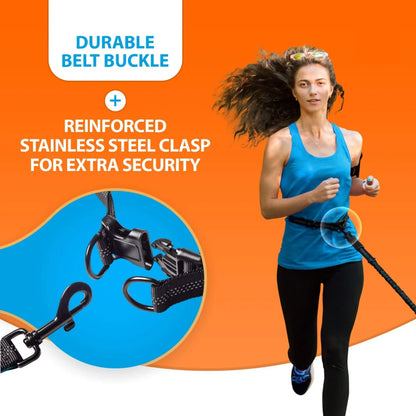 Tangle Free Double Dog Leash for Medium & Large Breeds 360° Swivel No-Tangle Design with Padded Handles Reflective Stitches 16 f