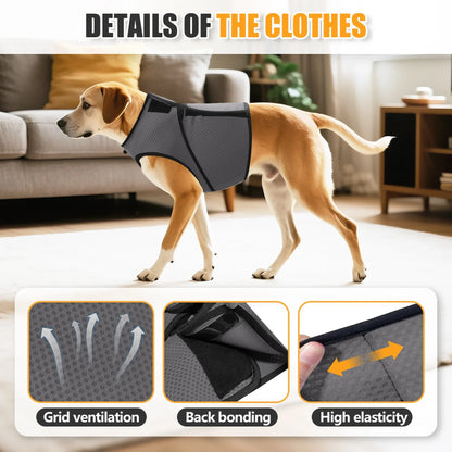 Dog Anxiety Jacket Dog Coat for Thunder, Skin-Friendly Dog Calming Shirt - Keep Pet Calm, Anti Anxiety Vest for Dogs and Cat