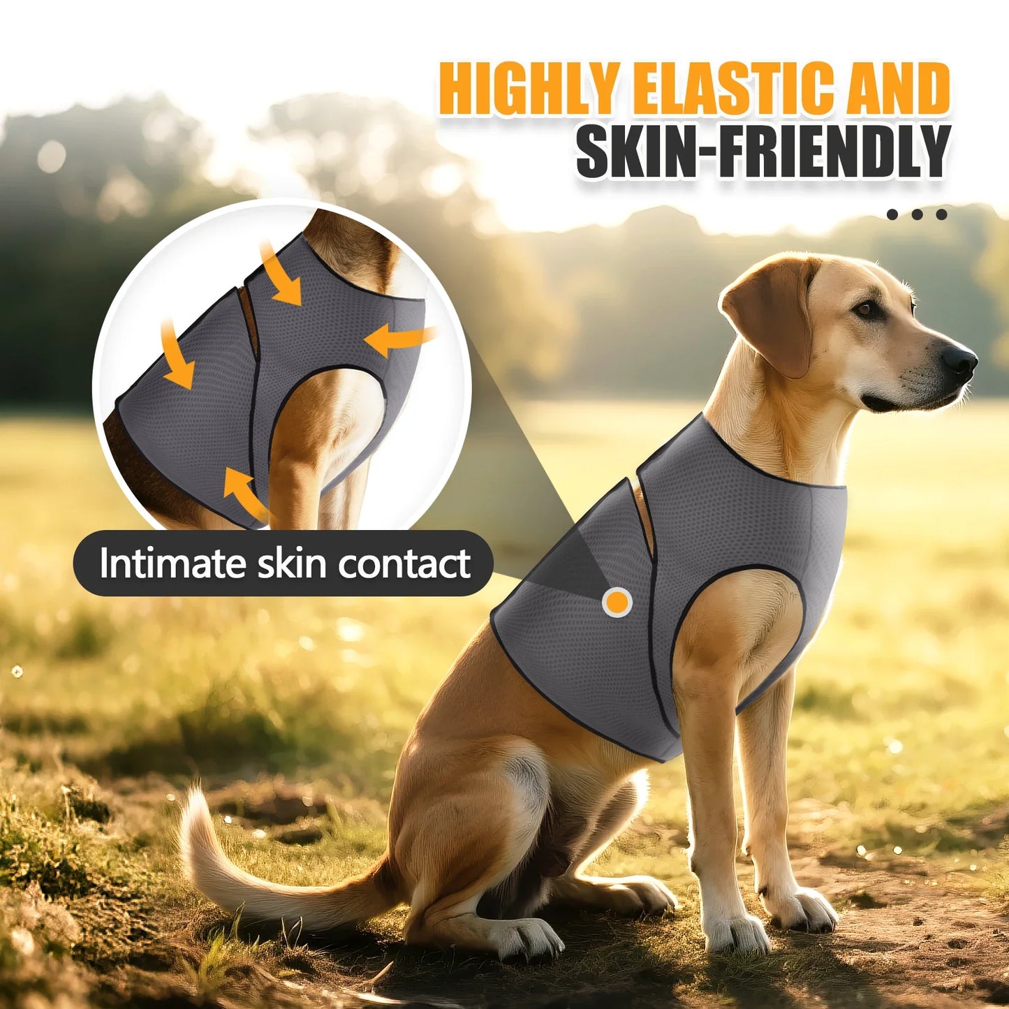 Dog Anxiety Jacket Dog Coat for Thunder, Skin-Friendly Dog Calming Shirt - Keep Pet Calm, Anti Anxiety Vest for Dogs and Cat