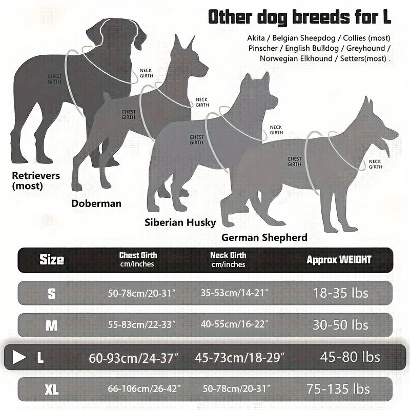 Large Dog Harness Vest