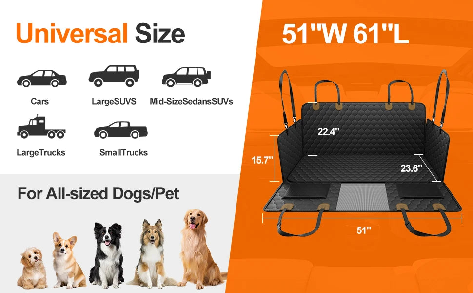Dog Car Seat Car Safety Hammock