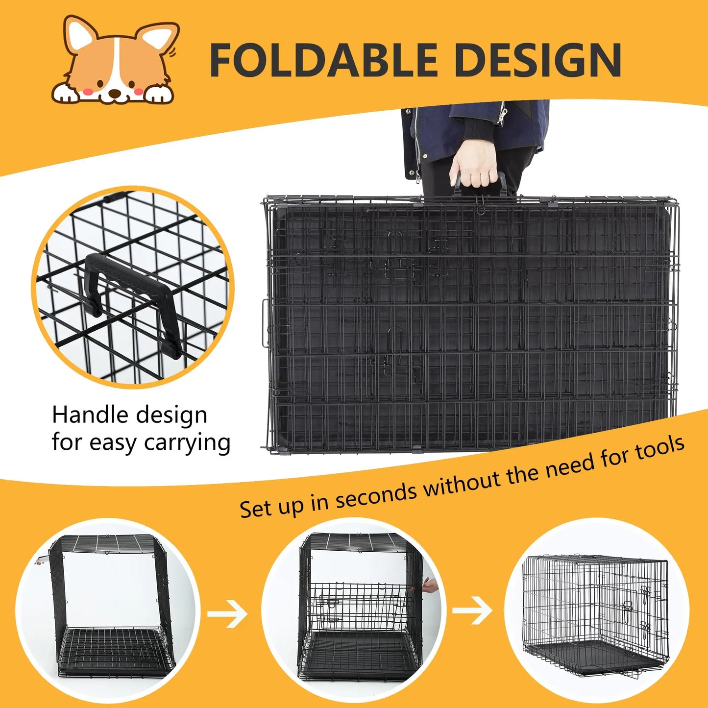 Folding Dog Crate